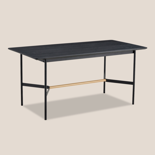 Svart 63" Dining Table in Black Oak